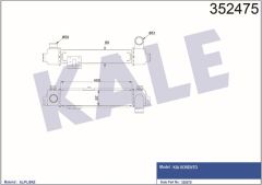 Kale 352475 Turbo Radyatörü Intercooler Kıa Sorento 2.5 Crdı 02=-