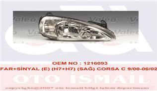 VALEO 87934 FAR SAĞ + SINYAL CORSA C 00- ELEKTRIKLI H7+H7
