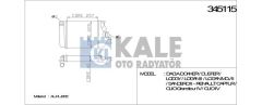 Kale 345115 Turbo Radyatörü Clıo Iv  2013 Sonrası 1.2 Tce 1.2 16V 1.5 Dcı C