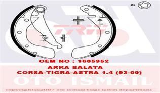 Trw Gs8542 Kampana Balata Astra F 1991 Sonrası Corsa B 1993 Sonrası Corsa C 2000 Sonrası Tıg