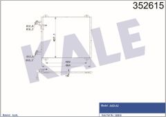 Kale 352615 Kondenser Audı A2 1.4 16V / 1.4 Tdı 00=-