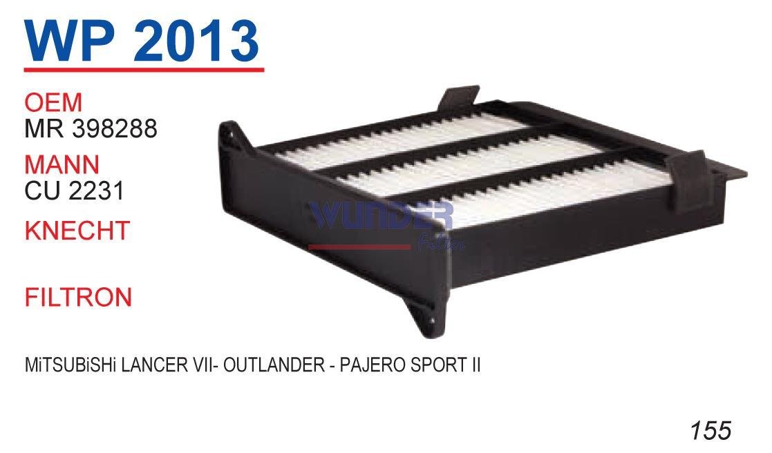 WUNDER WP2013 POLEN FİLTRESİ - MiTSUBiSHi LANCER VII- OUTLANDER -