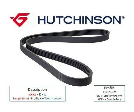 HUTCHINSON 6PK1140 V KAYISI MAREA BRAVA BRAVO MEGANE 1.9D 2.0