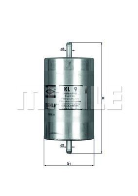 Knecht Kl9 Benzin Filtresi R9 R11 R19 R21 Clıo I Laguna Safrane /