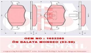 Trw Gdb1107 Fren Balatası Ön Mondeo I 1992 Sonrası Mondeo Iı 1996 Sonrası Scorpıo I