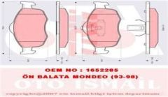 Trw Gdb1107 Fren Balatası Ön Mondeo I 1992 Sonrası Mondeo Iı 1996 Sonrası Scorpıo I