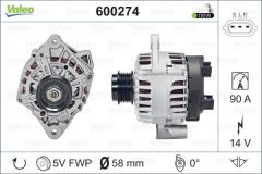 VALEO 600274 ALTERNATÖR  KIA RIO-HYUNDAI i10 (BA-IA)
