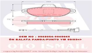 Trw Gdb1115 Fren Balatası Ön 500 2007 Sonrası 1.2 Panda 2003 Sonrası 1.2 Punto I 93