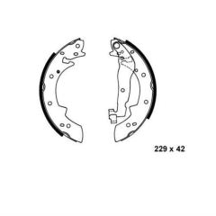 Bosch 986487076 Kampana Balata R21 Concorde  Espace 1991 Sonrası / 405 228