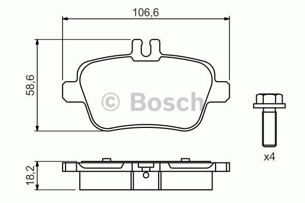 Ferodo Fdb4163 Fren Balatası Arka A Serısı W176 A180 A200 A220 A2