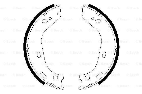 Bosch 986487126 El Fren Balatası Mercedes W115 W123 W126 68-90