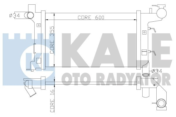 Kale 352700 Radyatör Corolla 1.4 1.6 Vvtı Otomatik Al Pl Brz 600X