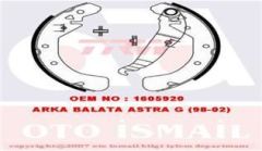 Trw Gs8637 Kampana Balata Astra G 1998 Sonrası Astra F 1991 Sonrası Astra H 2004 Sonrası Vec
