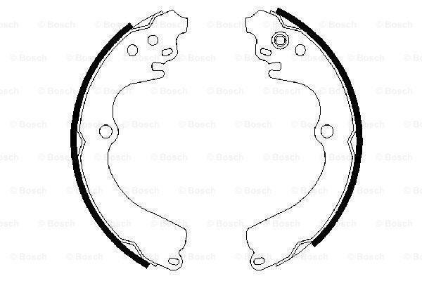 Bosch 986487463 Kampana Balata Forester 1997-2002 Impreza 92-00 Legac