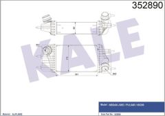 Kale 352890 Intercooler Juke Pulsar-Nv200 Intercooler