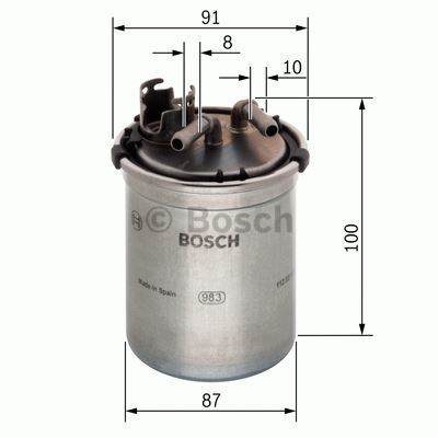 Bosch F026402056 Mazot Filtresi Crafter 2006 Sonrası / Sprınter 2006 Sonrası Vıto 0