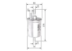 Bosch F026402061 Mazot Filtresi Megane Iı 2005 Sonrası 1.5 Dcı 2.0 Dcı Met