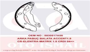 Trw Gs8678 Kampana Balata Accent 03-06 Admıre Elantra 2000 Sonrası Lantra
