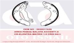 Trw Gs8678 Kampana Balata Accent 03-06 Admıre Elantra 2000 Sonrası Lantra