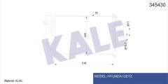 Kale 345430 Klima Radyatörü Getz 1.1 1.3I 1.4İ 02-09 İ10 1.1 08-