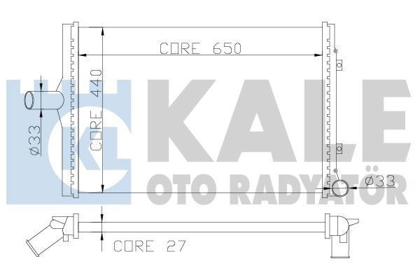 Kale 353000 Su Radyatörü Golf V 2003 Sonrası 2.0 Tfsı 2.0 Tdı Golf Vı 08-