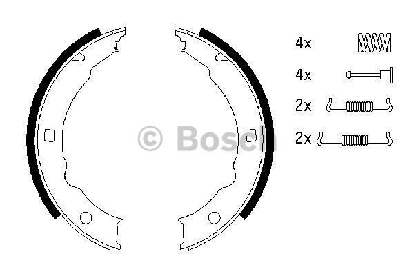 Bosch 986487579 El Fren Balatası 406 1995 Sonrası 607 00-