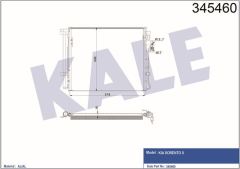 Kale 345460 Radyatör Klima Sorento 2.2 Crdı  2010 Sonrası Kurutucu Ile 9760