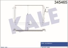 Kale 345465 Radyatör Klima Sorento 2.4  2010 Sonrası Kurutucu Ile 97606-2P5