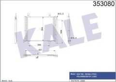 Kale 353080 Klima Radyatörü Seat Mıı Skoda Cıtıgo-Volkswagen Up-L