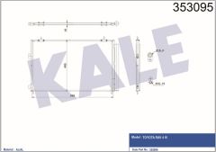 Kale 353095 Klima Radyatörü (705×408×16) Toyota Rav 4 Iv 2.0 2.2