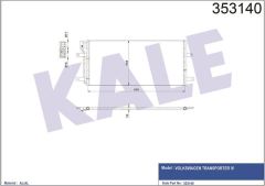 Kale 353140 Klima Radyatörü Volkswagen Transporter T4