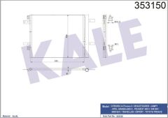Kale 353150 Klima Radyatörü C4 Jumpy Grandland X- 308 Iı 308 Sw 3