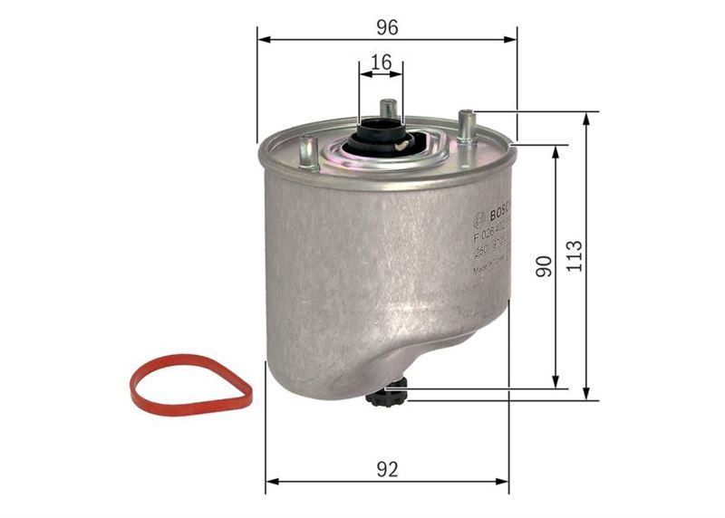 Bosch F026402125 Mazot Filtresi Kaleos 2008 Sonrası 2.0 Dcı / Qashqaı 07-