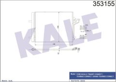 Kale 353155 Klima Radyatörü Ford Kuga Iı Transıt Connect Tourneo