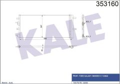 Kale 353160 Klima Radyatörü Ford Galaxy Mondeo V Smax