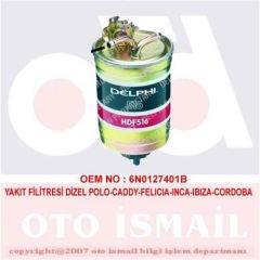 Delphi Hdf516 Mazot Filtresi Polo Caddy Iı / Cordoba Ibıza Inca /