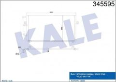 Kale 345595 Radyatör Klima Carısma 1.9 Dıd 2000 Sonrası Kurutucu Ile Mr146