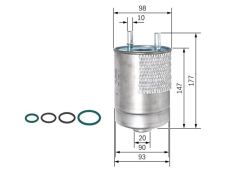 Bosch F026402150 Yakıt Filtresi Man 26T Serıe 33T Serıe 18T Serıe