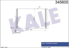 Kale 345605 Klima Radyatörü Touareg 7P 10-