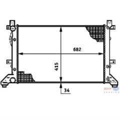 BEHR 8Mk376719-701 Su Radyatörü Lt35 1996 Sonrası 2.5 Tdı 2.8 Td 2.8 Tdı 6