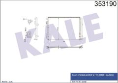 Kale 353190 Klima Radyatörü Accent Iv Veloster-Rıo Iıı
