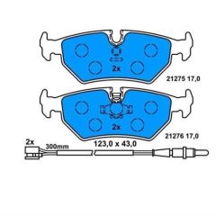 Bosch 986424027 Fren Balatası Arka Ulysse 1994 Sonrası / Zeta 1994 Sonrası / 806 94