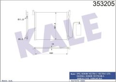 Kale 353205 Klima Radyatörü Opel Sıgnum Vectra C Gts