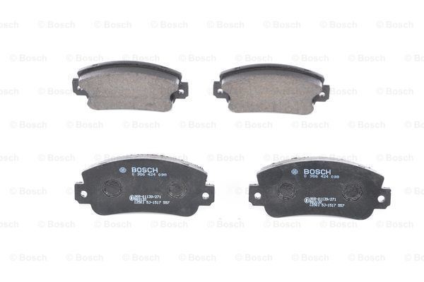 Bosch 986424098 Fren Balatası Ön Wva 20950 13110 74-12 86 Uno 146