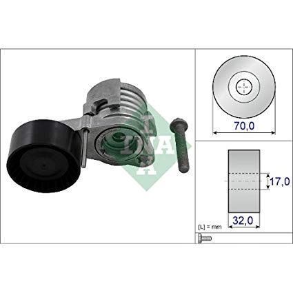 Ina 534043210 Alternatör V Kayış Gergi Rulmanı Kütüklü Bmw F10 52