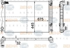 BEHR 8Mk376732-511 Su Radyatörü A6 2004 Sonrası 2.0 Tdı 2.0 Tfsı 2004 Sonrası At Ac