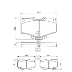 Bosch 986424268 Fren Balatası Ön Hılux Mınıbüs-Land Cruıser 90-97