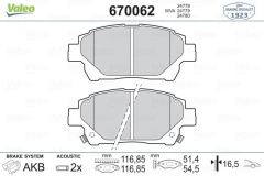 VALEO 670062 ÖN BALATA ASTON MARTIN 11-