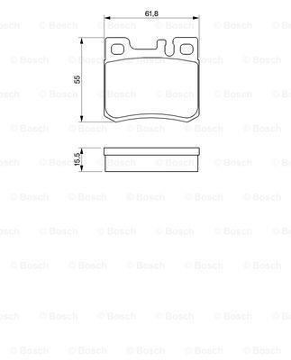 Bosch 986424358 Fren Balatası Arka Wva 20687 W124