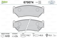 VALEO 670074 ÖN BALATA SUZUKI GRAND VITARA 1.6 98-03 1.6 05=- 2.0